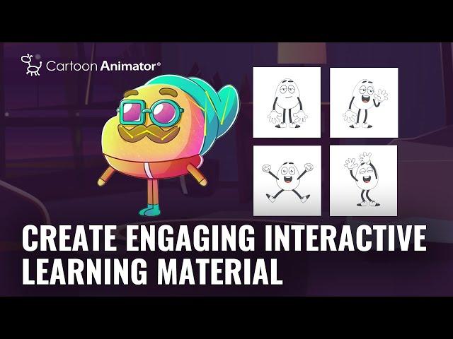 How to Create Engaging Interactive Learning Materials | Cartoon Animator