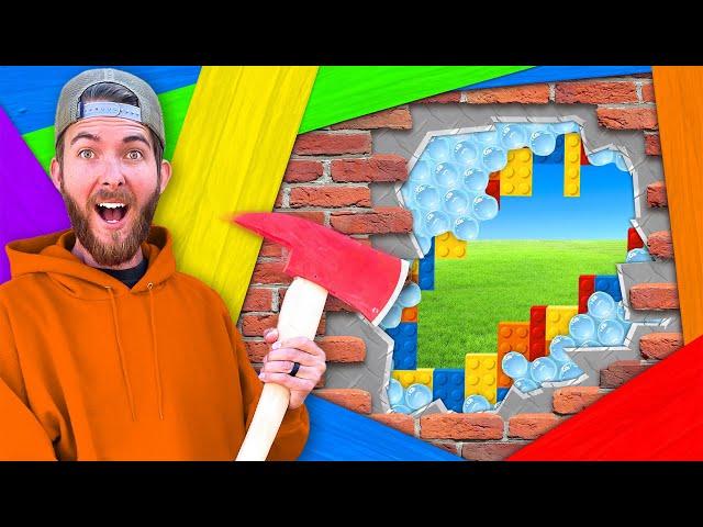 100 Layer Wall w/ 100 DIFFERENT Layers! *UNBREAKABLE CHALLENGE*