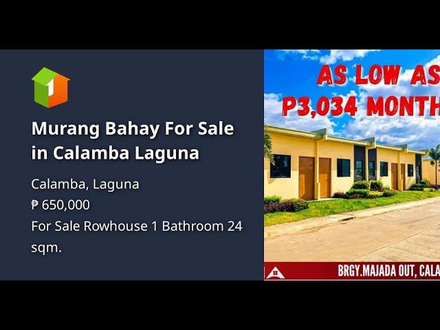 Murang Bahay For Sale in Calamba Laguna