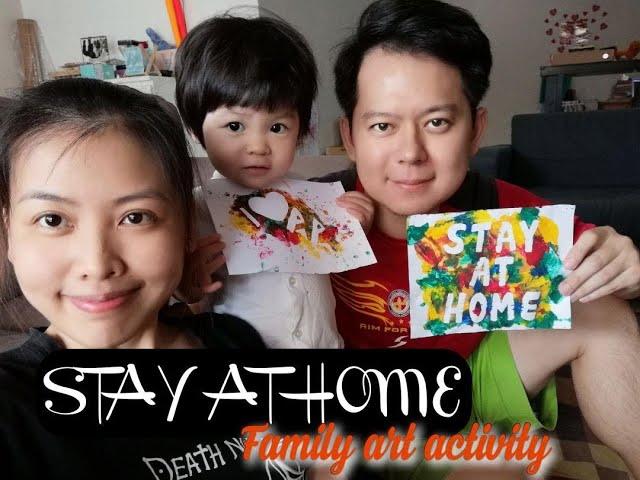 #StayAtHome Family Art Activity (Stencil art)