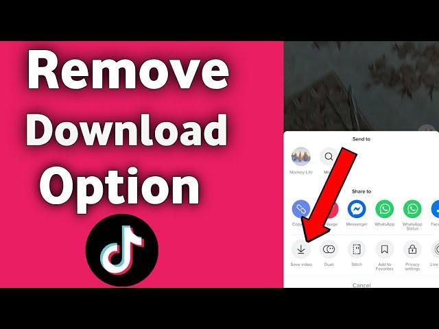 How To Remove Download Option on TikTok Video. (2021)