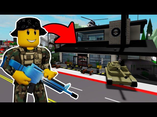 J'INSTALLE UN QG MILITAIRE EN VILLE SUR BROOKHAVEN ROBLOX