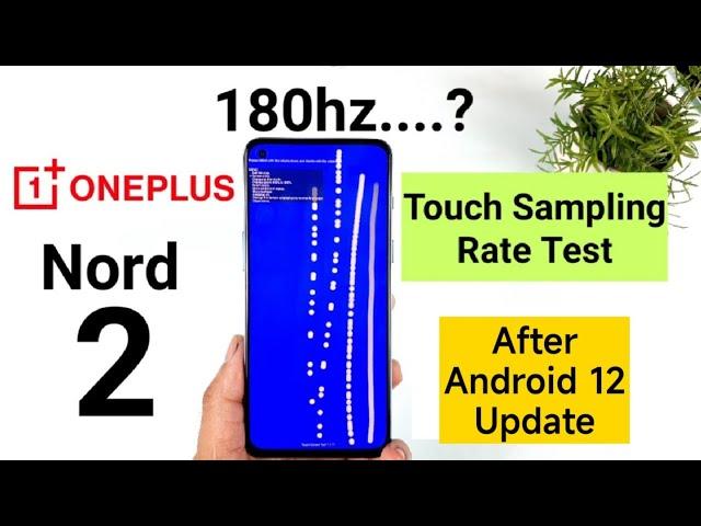 OnePlus Nord 2 Touch Sampling Rate Test After Android 12 Update