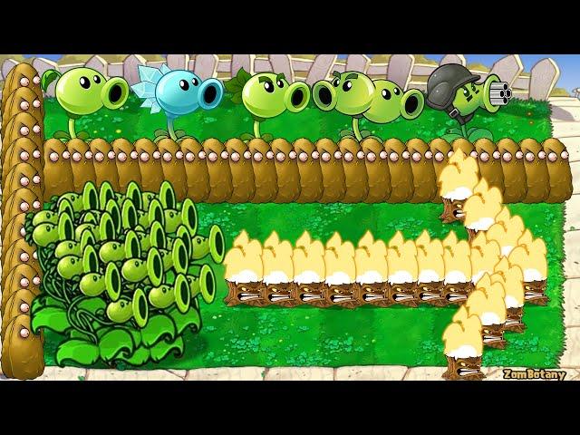 Threepeater Vs Team Pea Vs Giga Gargantuar Vs Dr Zomboss Plants Vs Zombies Battlez