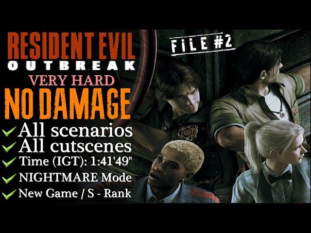 【RE:Outbreak File #2】NO DAMAGE/Very Hard/S-Rank - FULL GAME