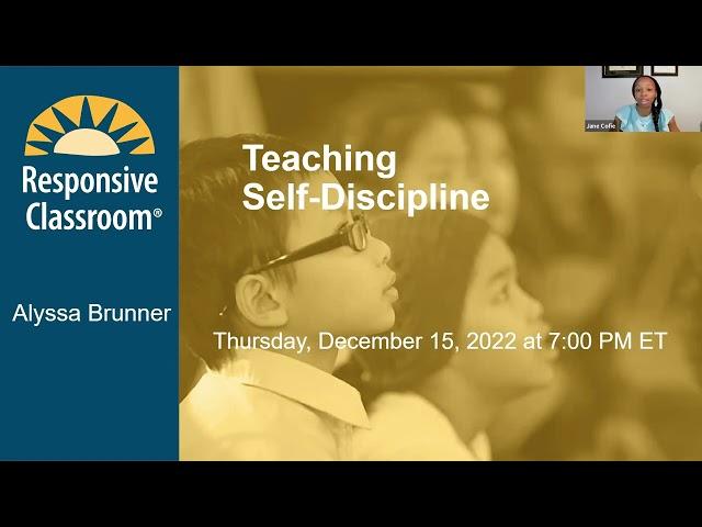 Teaching Self Discipline