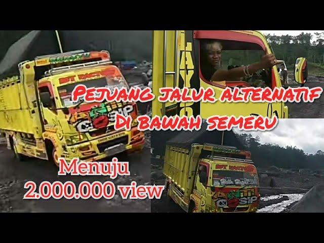 perjuangan jalan alternatif truck anti gosip sam p-trok karena piket nol longsor