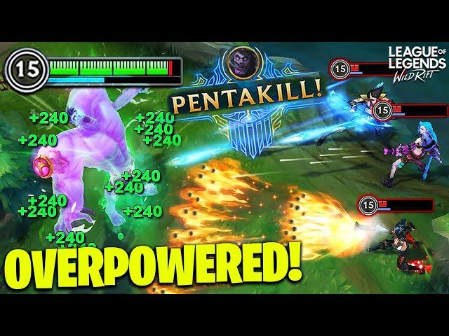 MUNDO is THE BEST CHAMP in WILD RIFT - 1v5 Dr.Mundo Pentakill - Wild Rift Funny Moments