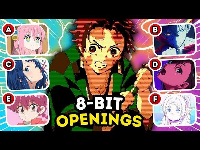  Guess Anime 100 Openings in 8-Bit Version  Anime Opening Quiz