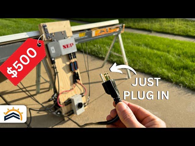 Easiest Grid-Tied Solar On The Market!   Plug-N-Play