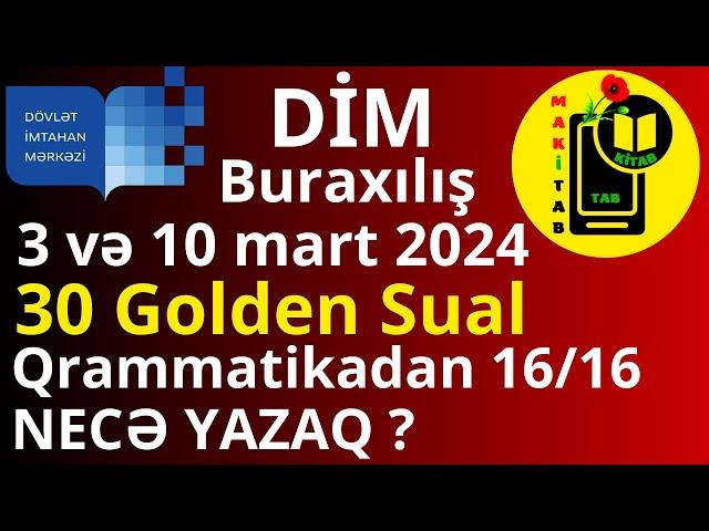 3 və 10 mart 2024 BURAXILIŞDA ƏN ÇOX DÜŞMƏ EHTİMALI OLAN 30 İngilis dili sualı. Necə 16/16 yığaq?