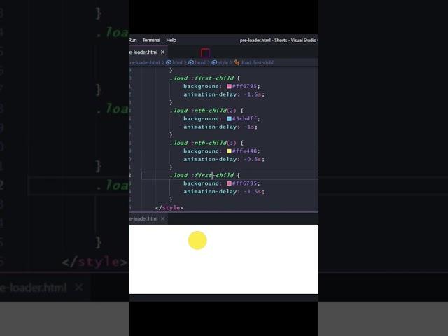 Quick & Easy CSS Pre Loader #cssanimation #coding #cssdesign