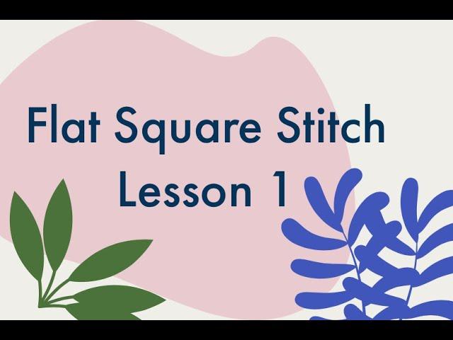 Simple Flat Square Stitch Part 1. Beautiful Earrings!