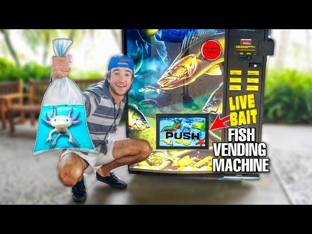 Buying CREEPY FISH From LIVE FISH VENDING MACHINE! *do not press*