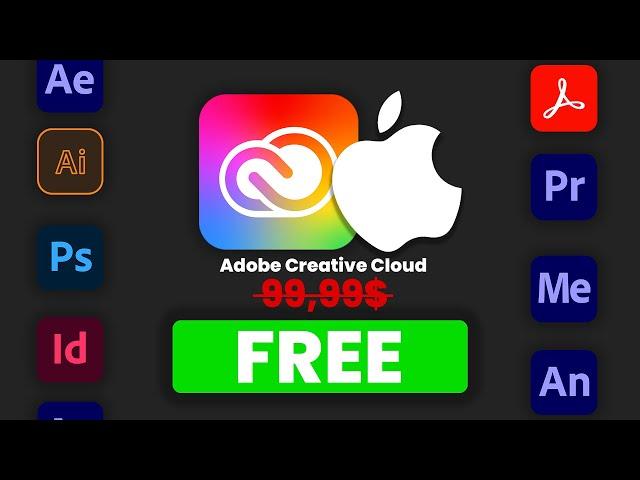 How to have all Adobe Software Free on Mac & MacBook ( 2024 )