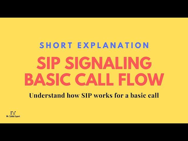 Short Explanation | SIP Signaling - Basic Call Flow | SIP