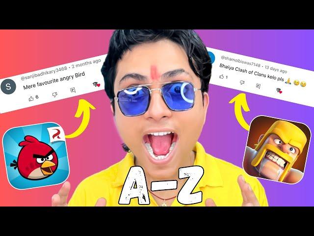 Playing My SUBSCRIBERS FAVORITE GAMES With A to Z GAME CHALLENGE#1