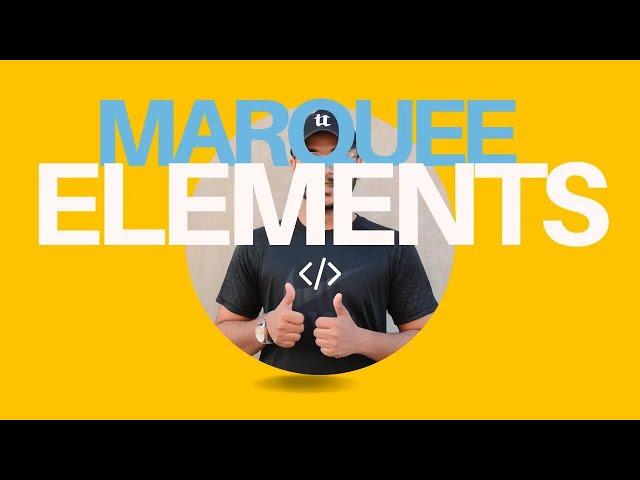 Marquee Element in html with attributes explained