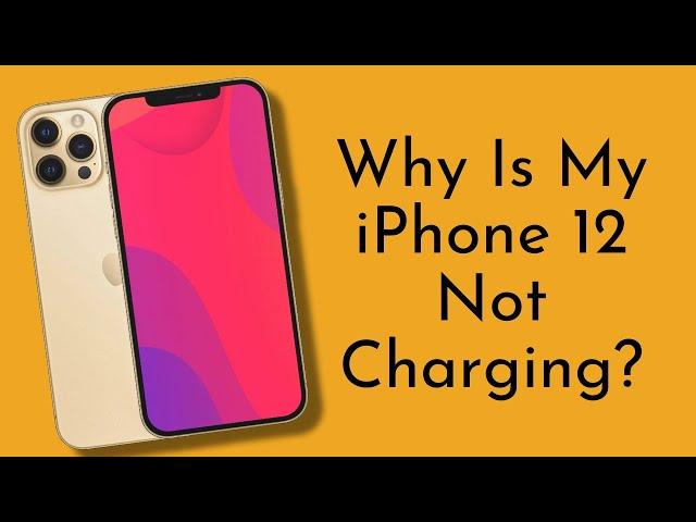 Why is my iPhone 12 not charging? Troubleshooting Tips!