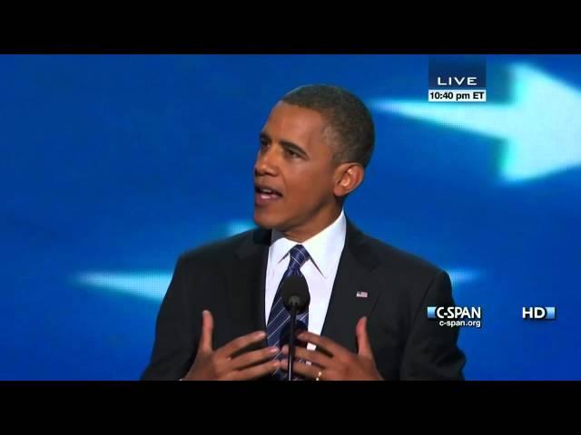 President Obama Acceptance Speech at 2012 Democratic National Convention (C-SPAN) - Full Speech