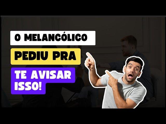 Coisas que TODO MELANCÓLICO gostaria que você soubesse sobre ele!