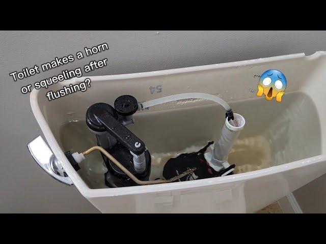 How to fix a noisy toilet after flushing #plumbing #toilet #diy
