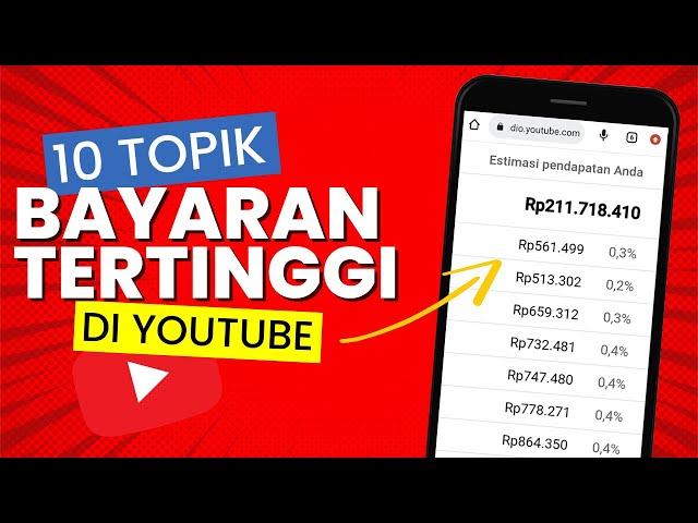 10 TOPIK YOUTUBE DENGAN CPM & RPM TERTINGGI  - Belajar Youtube Pemula