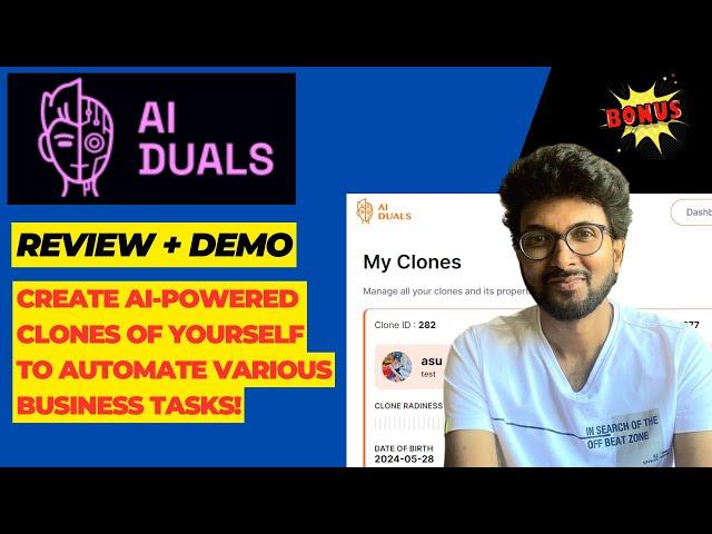 AIDuals Review + Demo – Create AI-powered clones of yourself to automate various business tasks!