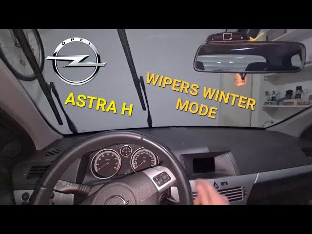 OPEL ASTRA H | Hidden Feature - Winter Mode For Windshield Wipers