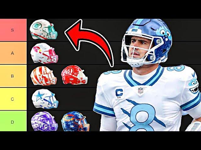 Ranking All 32 NFL Teams Christmas Helmets!!