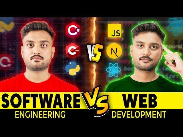 Which Career Path Is Right for You? - Web Development vs Software Engineering - Hindi