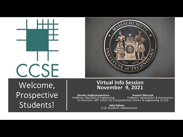 CCSE Virtual Info Session for Prospective Students