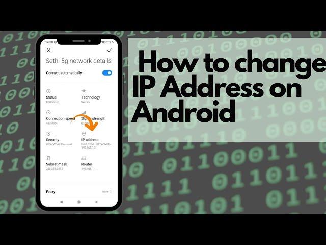 How to change IP address on android