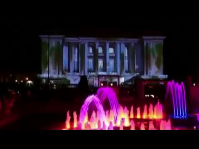 Light show in Dushanbe - 3D mapping