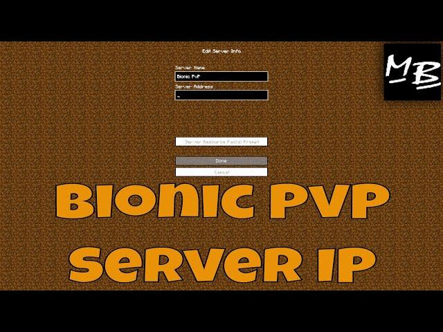 Minecraft Bionic PvP Server IP Address