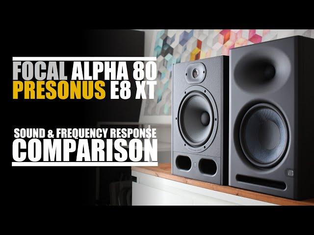 Focal Alpha 80  vs  PreSonus Eris E8 XT  ||  Sound & Frequency Response Comparison