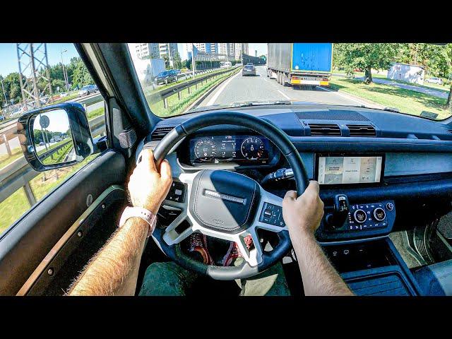 2021 Land Rover Defender [3.0 300 HP] |0-100| POV Test Drive #868 Joe Black