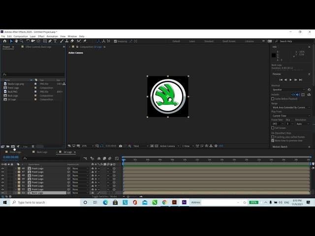 Rotating Coin/Logo | After Effect Tutorial | Motion Graphic