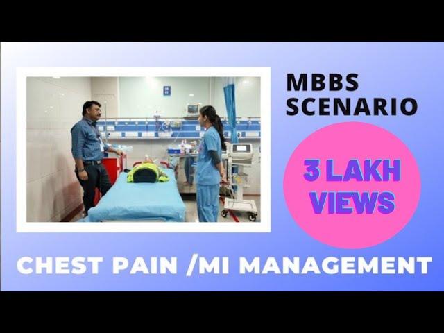 MBBS case scenario Chest pain/MI