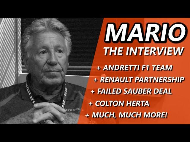 Mario Andretti EXTENDED Interview - Andretti F1 Team, Renault Partnership, Colton Herta and MORE!