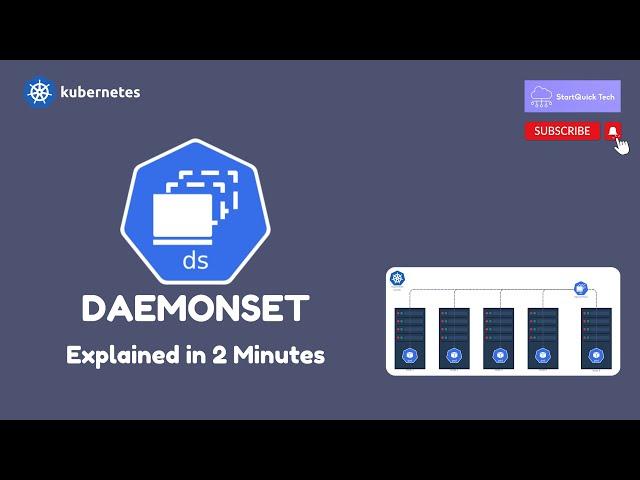 Kubernetes DaemonSet Explained in 2 Minutes | Beginner Friendly | StartQuick Tech