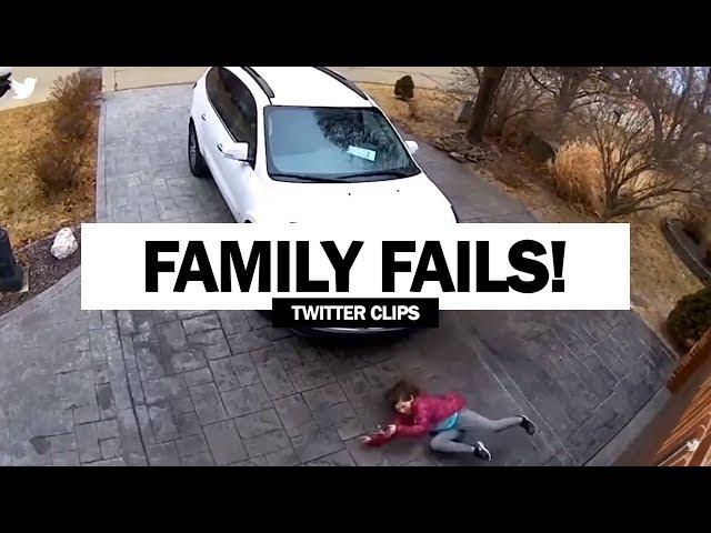 Winter Fails: Family Falling on Ice! | Viral Video On Twitter!