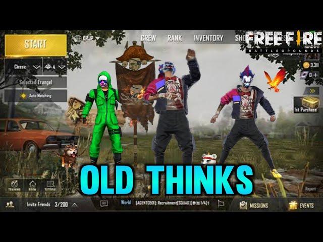 FREE FIRE OLD THINKS TAMIL ||FREE FIRE ||RJ ROCK