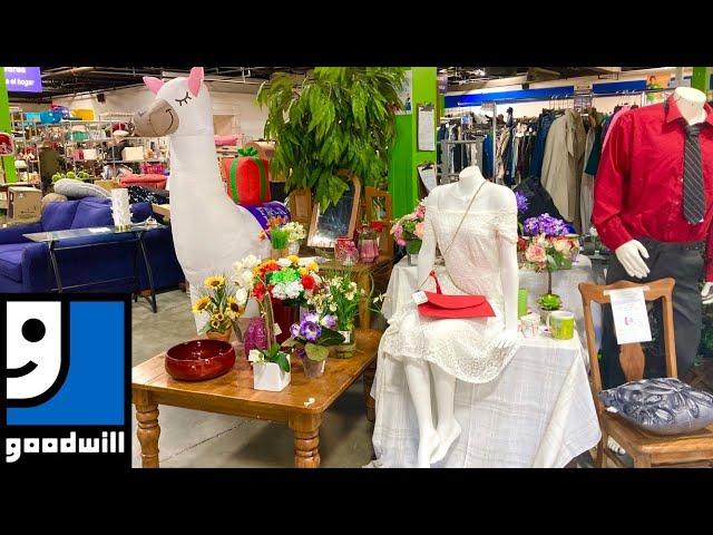 GOODWILL SHOP WITH ME FURNITURE SOFAS ARMCHAIRS HOME DECOR KITCHENWARE SHOPPING STORE WALK THROUGH