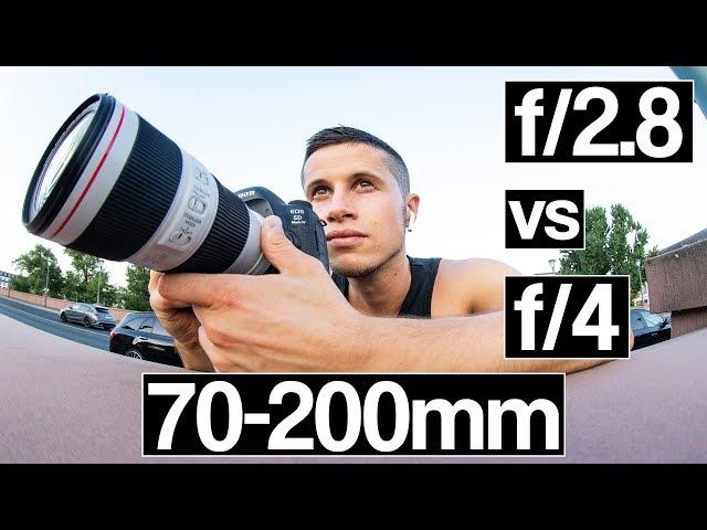 Canon 70-200mm f/4l IS II VS f/2.8l IS II USM  | Which one is the best lens?