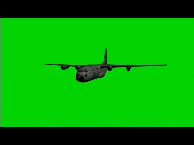 Green screen airplane air drop (PUBG)