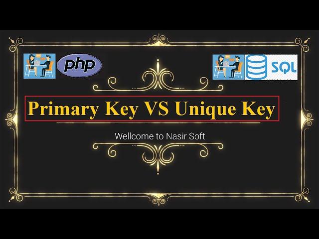 20 - Difference between Primary key vs Unique key (SQL | MySql)