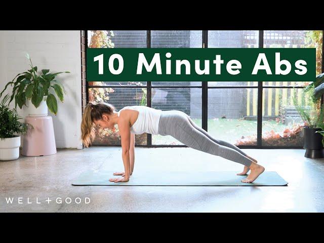 Quick 10 Minute At-Home Pilates Core Workout | Good Moves | Well+Good