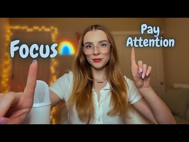 ASMR | FAST AND AGGRESSIVE ASMR FOR ADHD (Pay Attention & Follow my Instructions) *99.9% will fail*