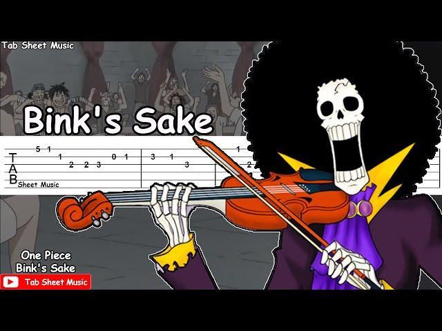 One Piece OST - Bink's Sake Guitar Tutorial | TAB